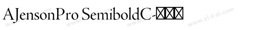 AJensonPro SemiboldC字体转换